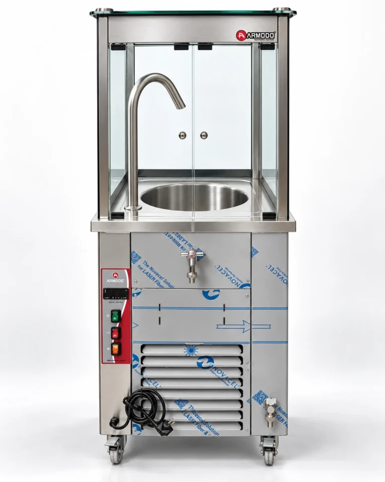 Machine à ayran moussant ARMODO - 35 L sur roulettes - vue 2