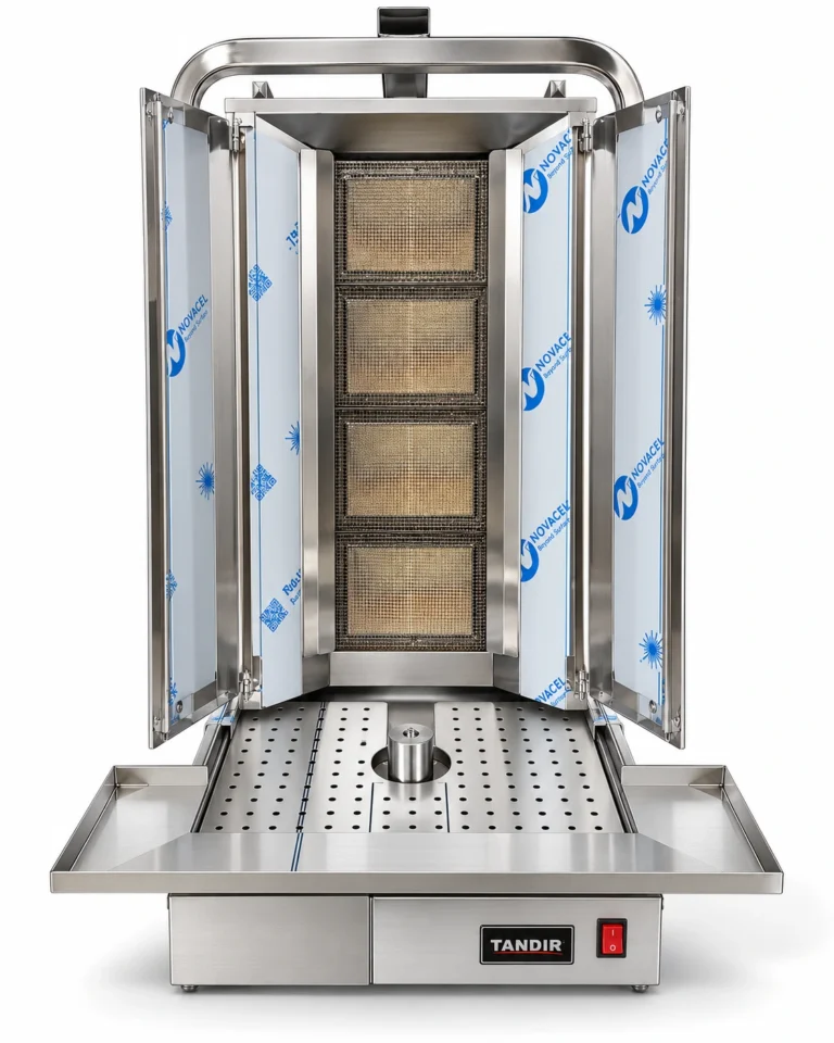 Machine à kebab gaz TANDIR DM 4C - 4 brûleurs, 50 kg - vue principale