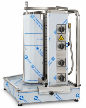 Machine à kebab gaz double TANDIR DM4T - 8 brûleurs, 100 kg - vue 3